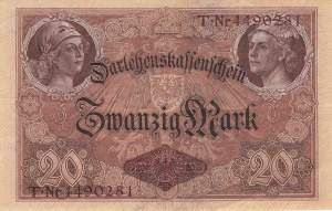 20 Mark Serie T 1914